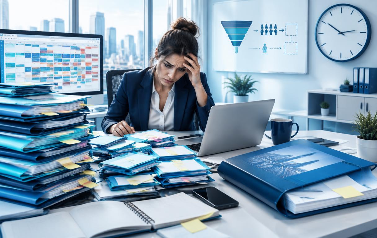 Illustration of small opportunities consuming time while strategic accounts are neglected